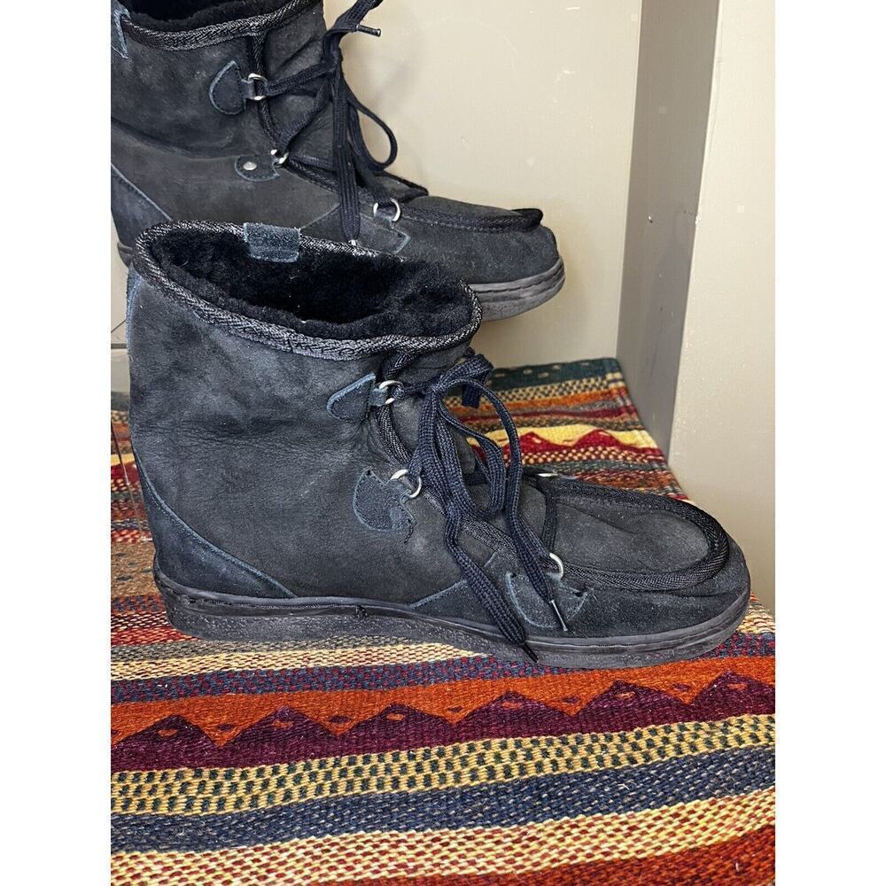 Mens EMU Australia black sheepskin boots Mens Size 11/Women’s 12 - Picture 3 of 9
